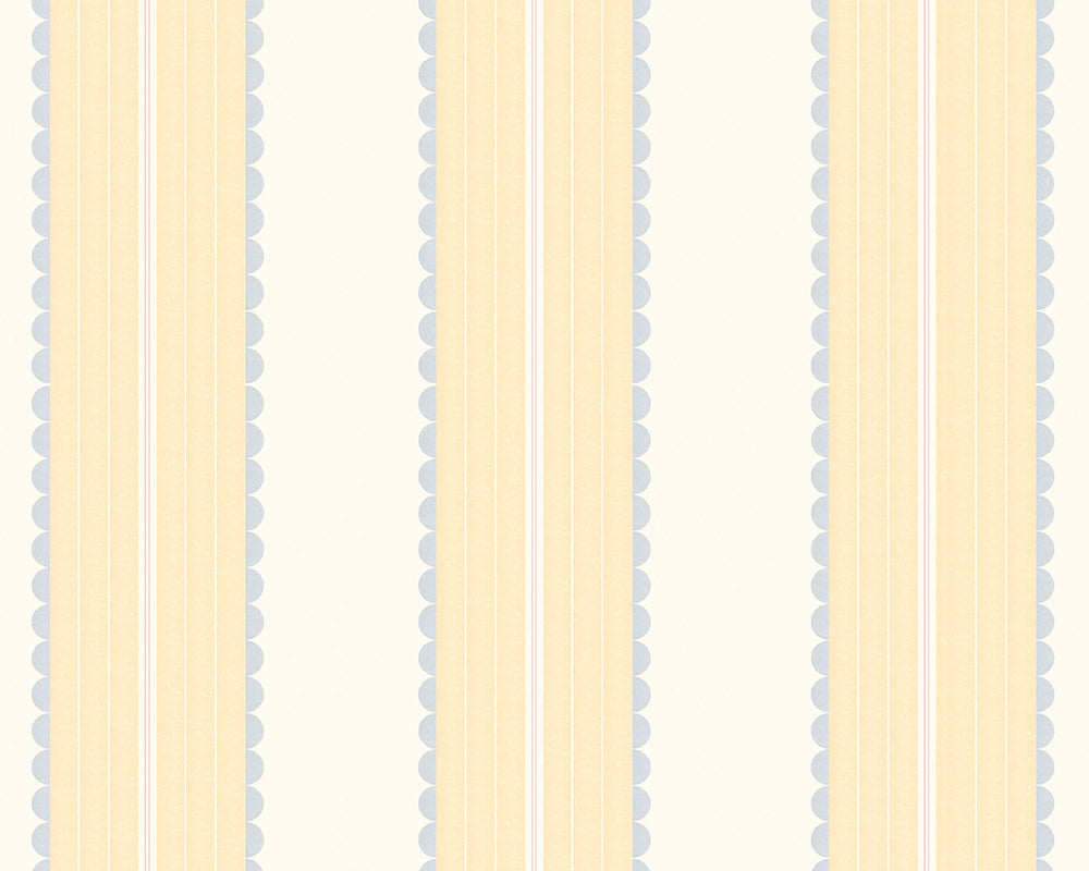 Woodchip & Magnolia Pin Up Stripe Wallpaper