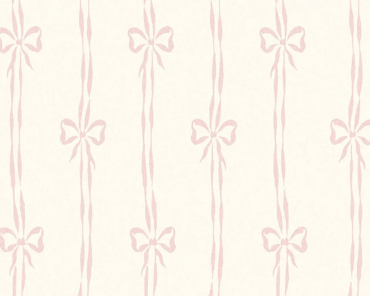 Woodchip & Magnolia Bow Peep Wallpaper