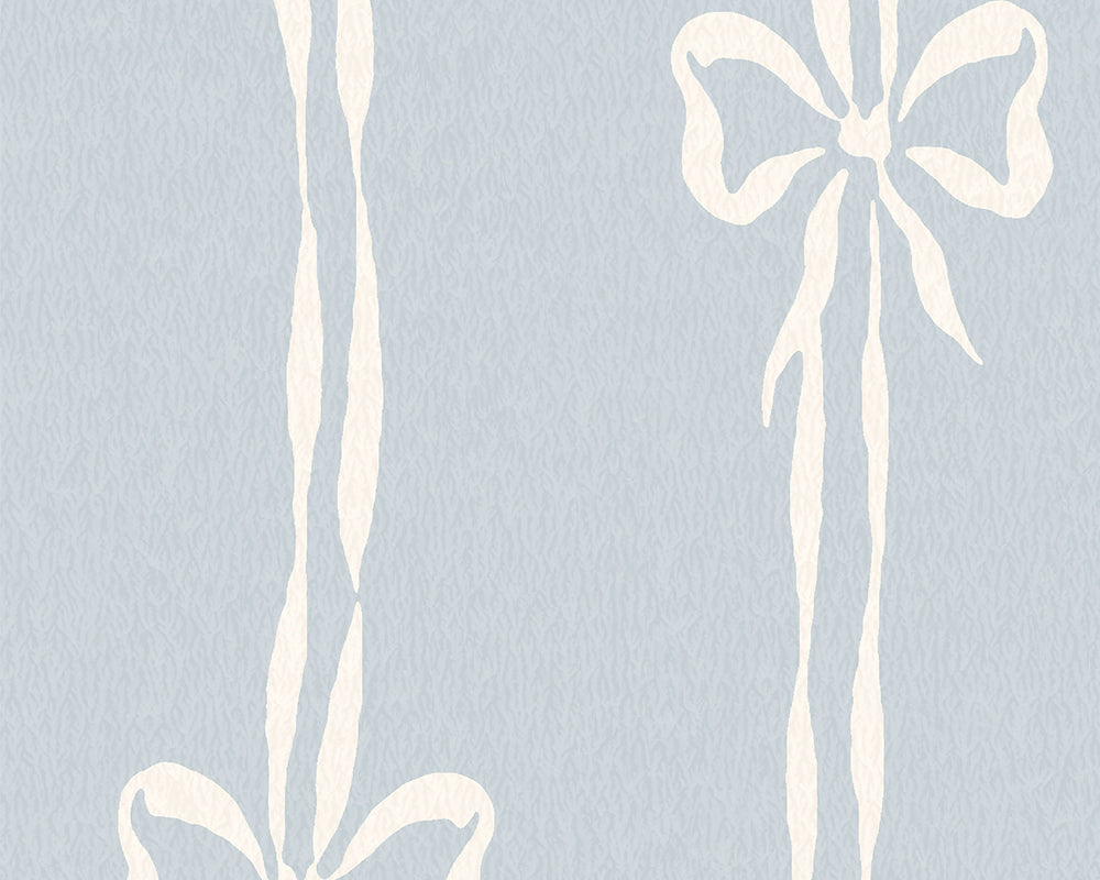 Woodchip & Magnolia Bow Peep Wallpaper close up