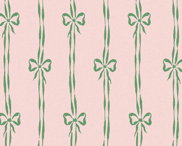 Woodchip & Magnolia Bow Peep Wallpaper