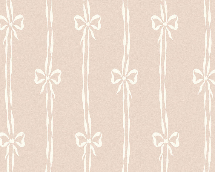 Woodchip & Magnolia Bow Peep Wallpaper