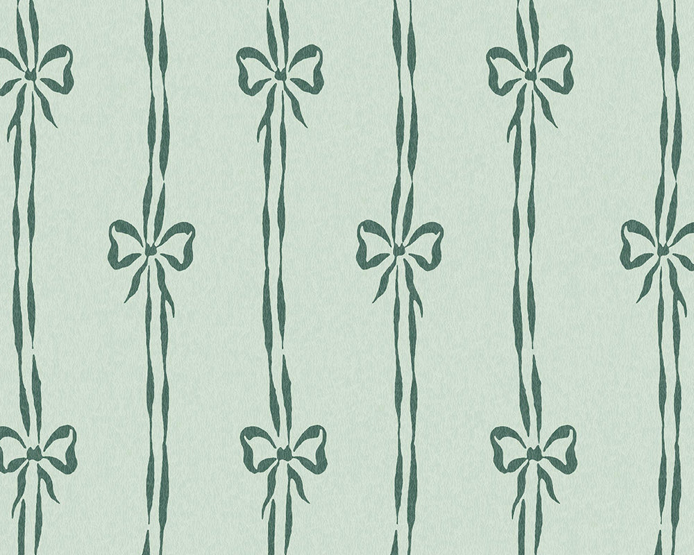 Woodchip & Magnolia Bow Peep Wallpaper