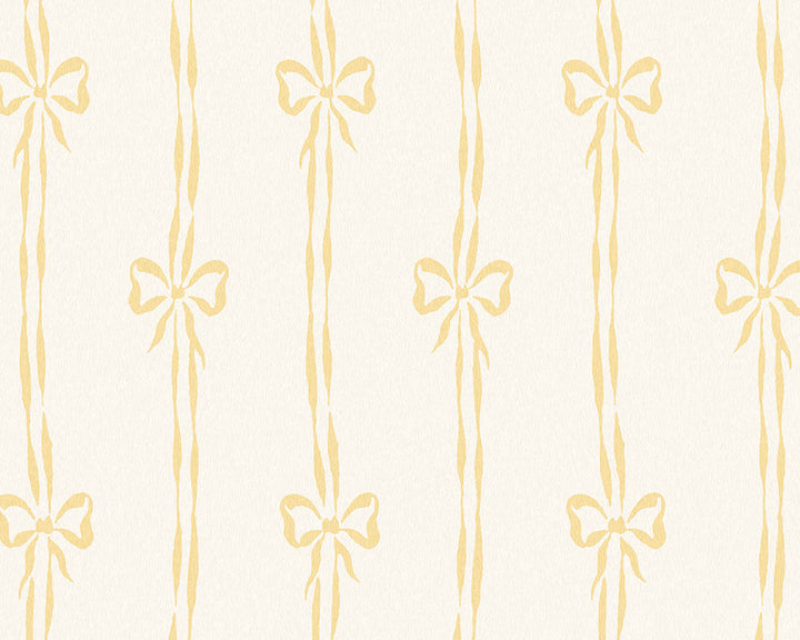 Woodchip & Magnolia Bow Peep Wallpaper
