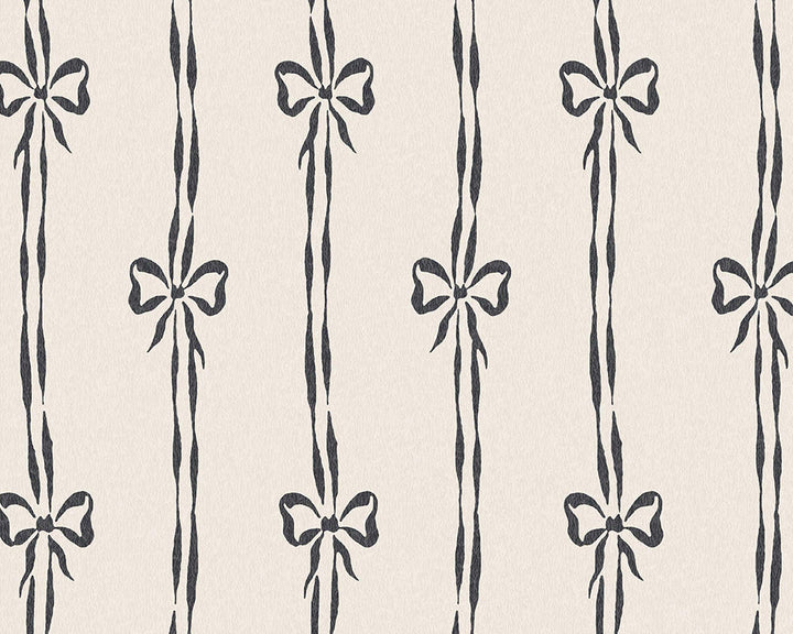 Woodchip & Magnolia Bow Peep Wallpaper