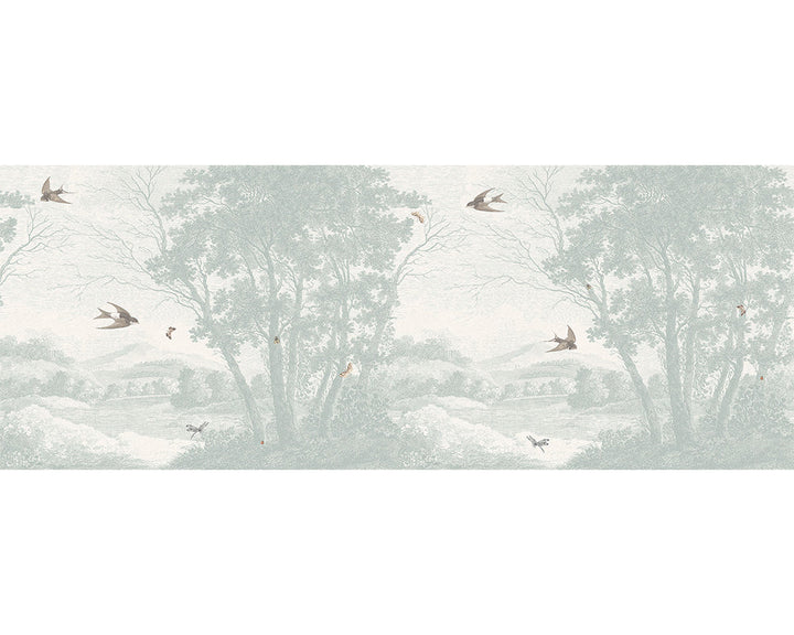 Woodchip & Magnolia Zephyr Mural Wallpaper