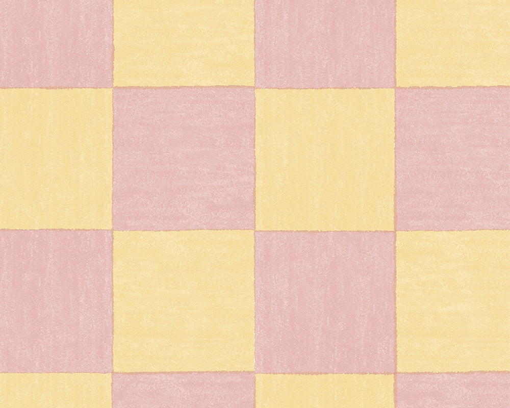 Woodchip & Magnolia Battenberg Wallpaper