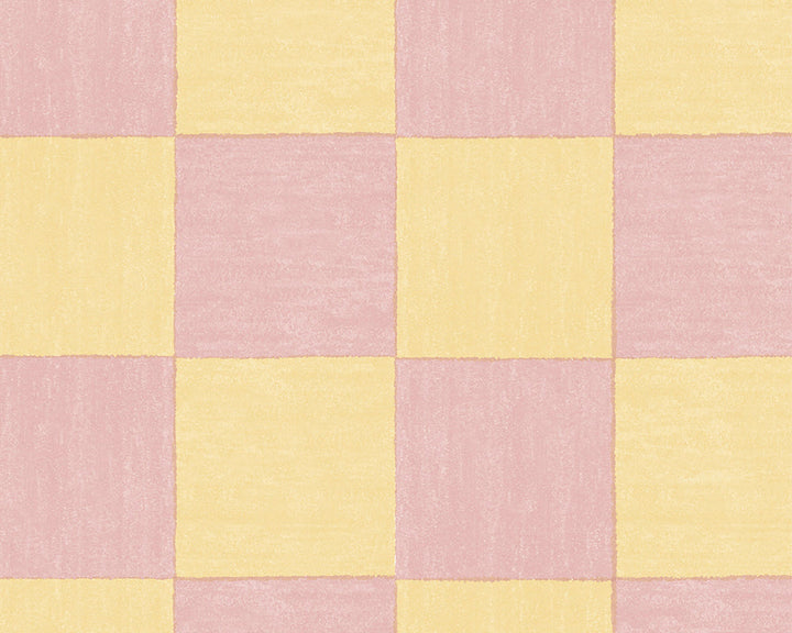 Woodchip & Magnolia Battenberg Wallpaper