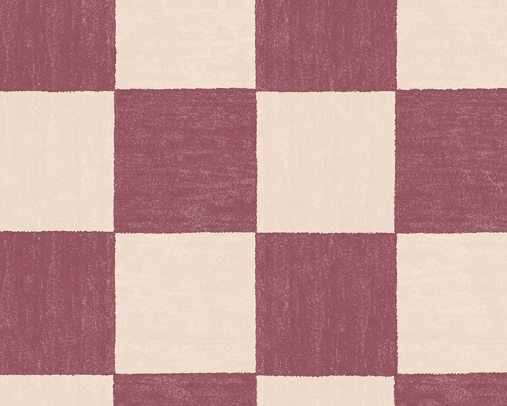 Woodchip & Magnolia Battenberg Wallpaper