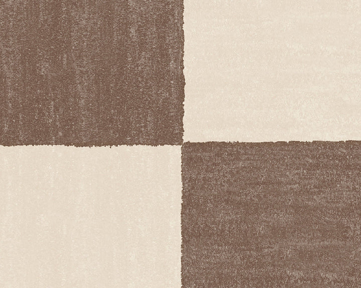 Woodchip & Magnolia Battenberg Wallpaper close up