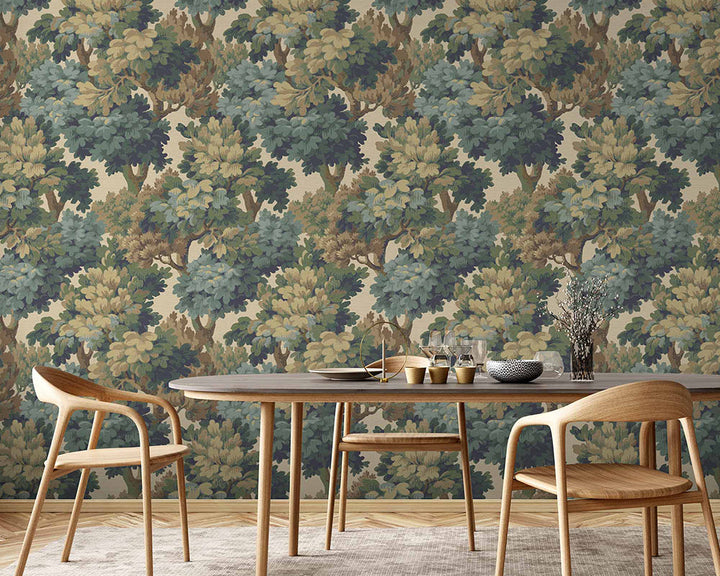 Woodchip & Magnolia Ennerdale Wallpaper in a dining room