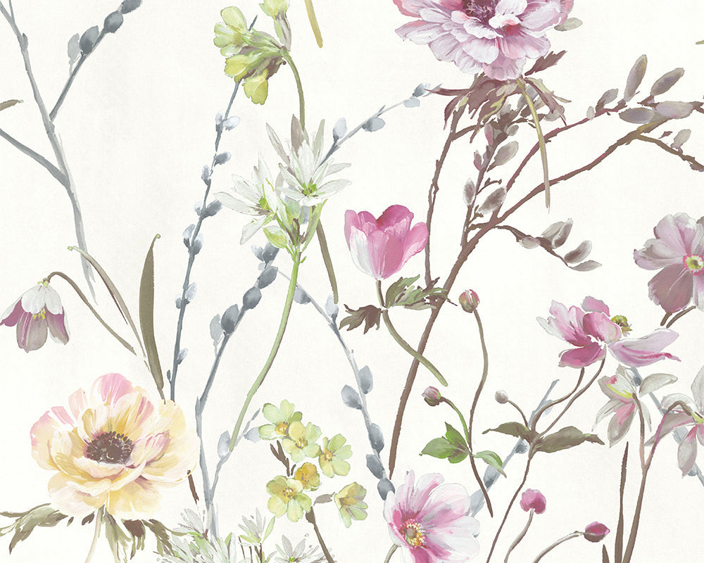 Woodchip & Magnolia Maytime Wallpaper in Cream