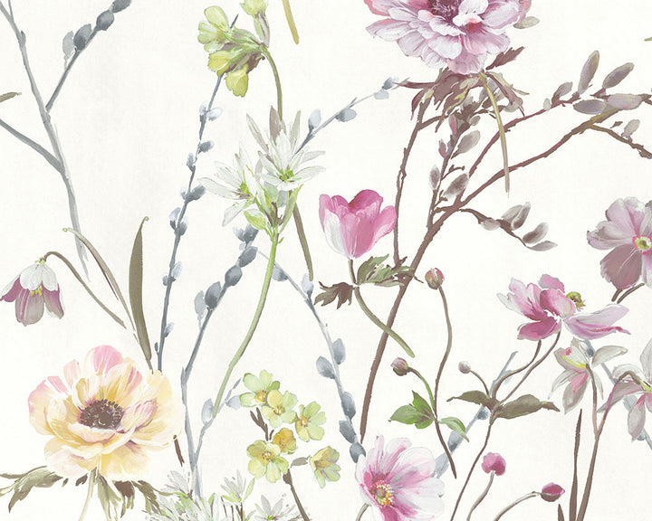 Woodchip & Magnolia Maytime Wallpaper in Cream