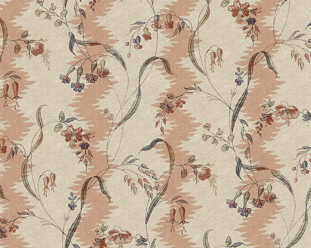 Sandberg Beatrice Mural Wallpaper in Green