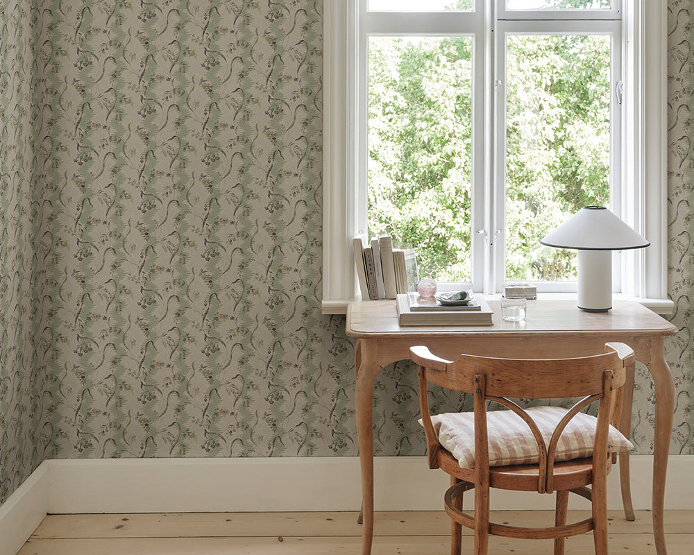 Sandberg Beatrice Mural Wallpaper in an office space