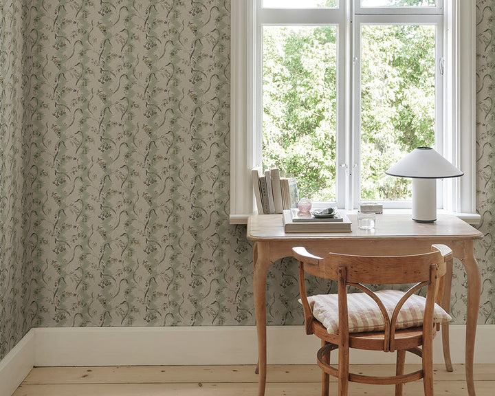 Sandberg Beatrice Mural Wallpaper in an office space