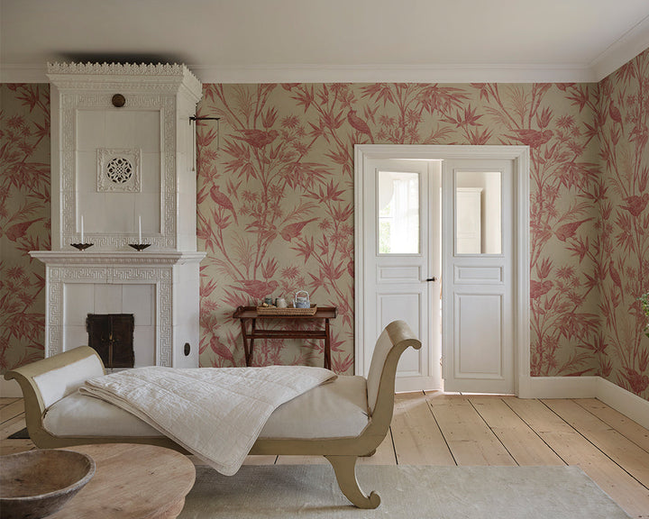 Sandberg Celeste Mural Wallpaper in a living room