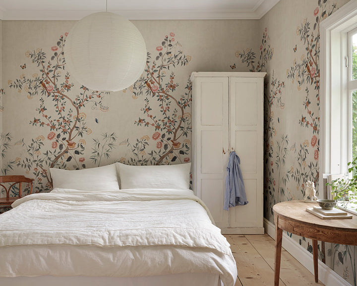 Sandberg Eleonora Mural Wallpaper in a bedroom