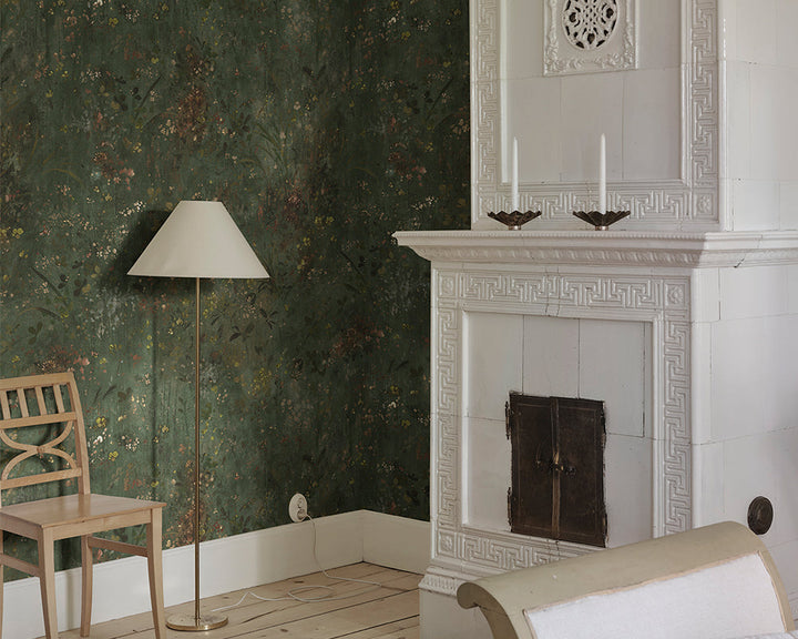 Sandberg Juni Mural Wallpaper in a living room
