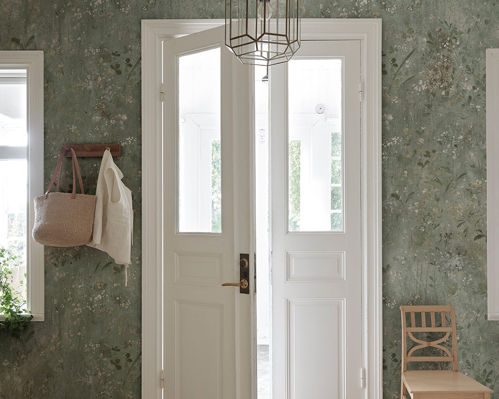 Sandberg Juni Mural Wallpaper in a living room