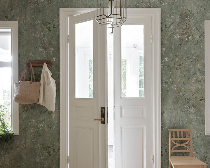 Sandberg Juni Mural Wallpaper in a living room