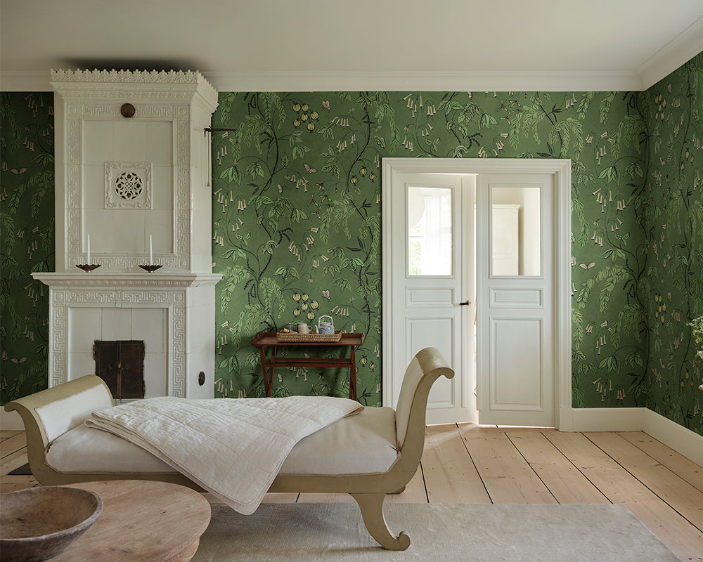Sandberg Ottilia Mural Wallpaper in a living room