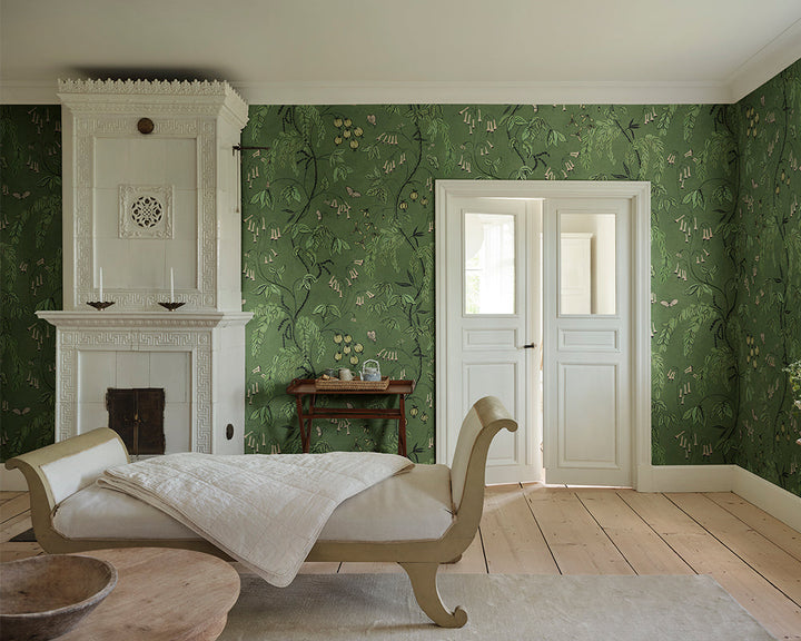 Sandberg Ottilia Mural Wallpaper in a living room