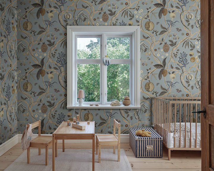 Sandberg Tree of Life Mural Wallpaper in a nursery