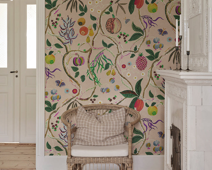 Sandberg Tree of Life Mural Wallpaper in a living room
