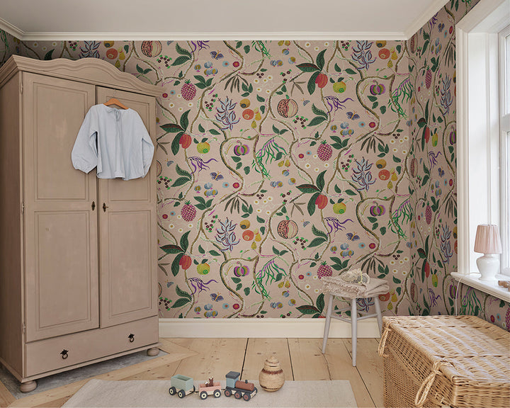 Sandberg Tree of Life Mural Wallpaper in a kid's bedroom