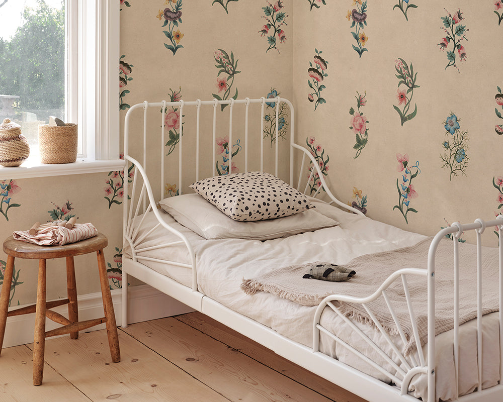 Sandberg Victoria Mural Wallpaper in a kid's bedroom