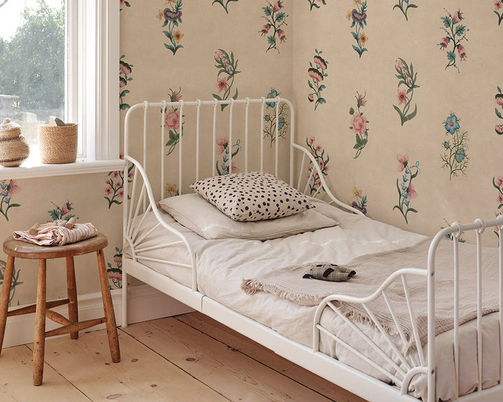 Sandberg Victoria Mural Wallpaper in a kid's bedroom
