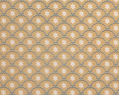 Barneby Gates Daisy Scallops Wallpaper in Sand/Ink