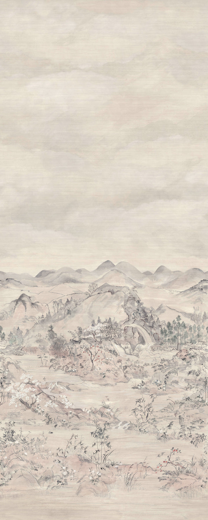 Cole & Son Japanese Chinoiserie in Pearlescent - Grasscloth