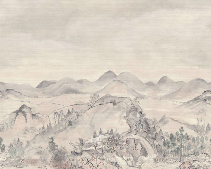 Cole & Son Japanese Chinoiserie Wallpaper - Grasscloth
