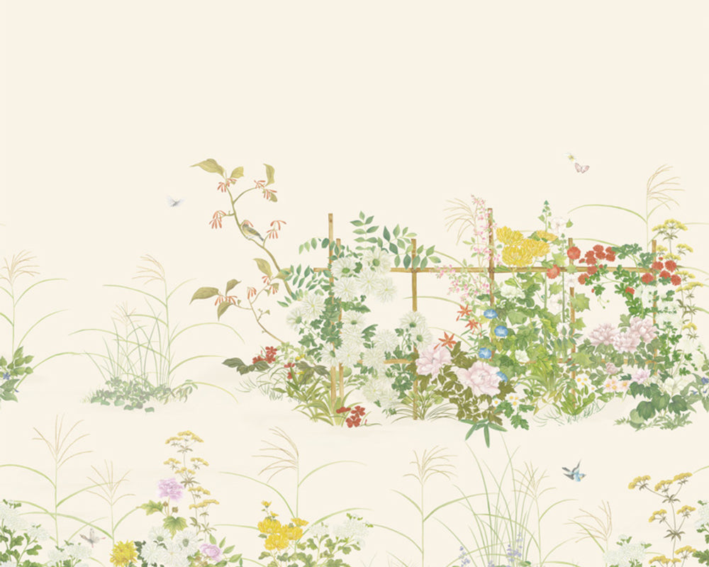 Cole & Son Scenic Flora in Natural White