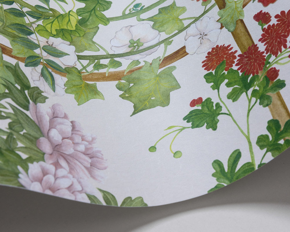 Cole & Son Scenic Flora wave in Natural White