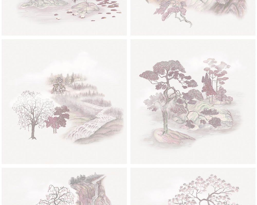 Cole & Son Tile Toile in Pink