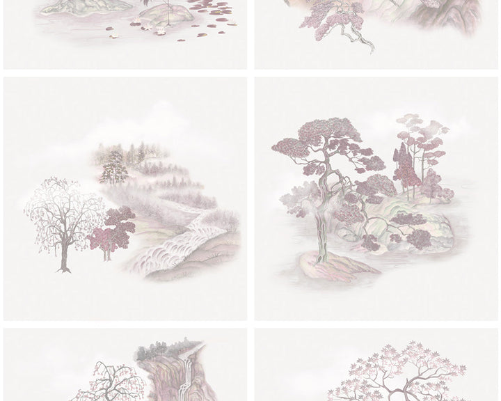 Cole & Son Tile Toile in Pink