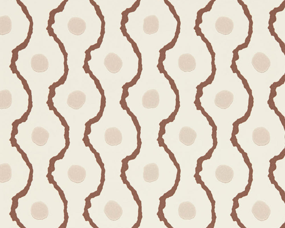 Harlequin x Henry Holland Connor Wallpaper in Chocolate/Dusk