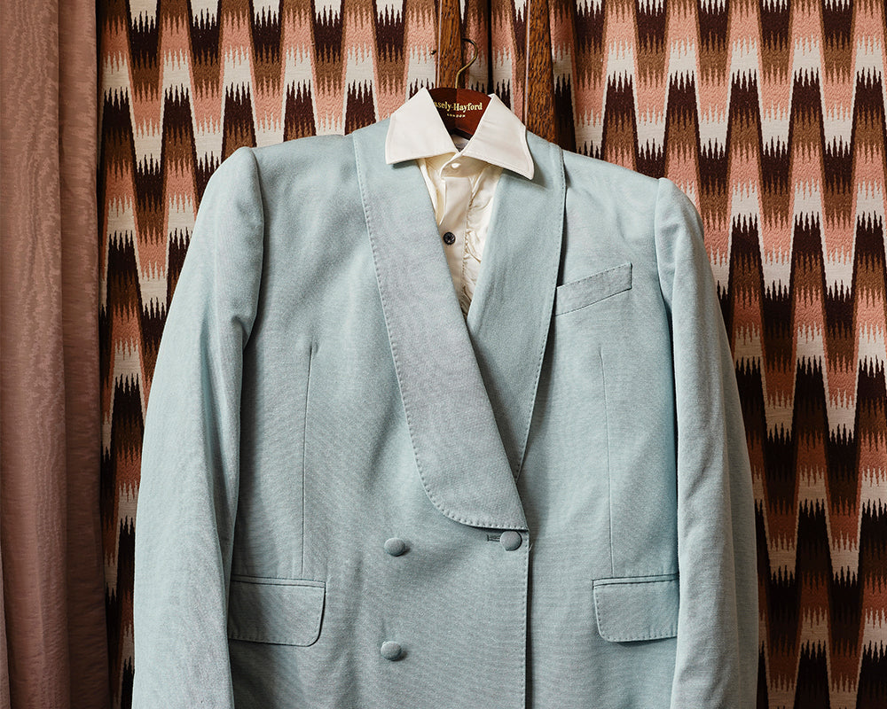 Henry Holland wedding suit jacket, inspiration for the Elsworthy design