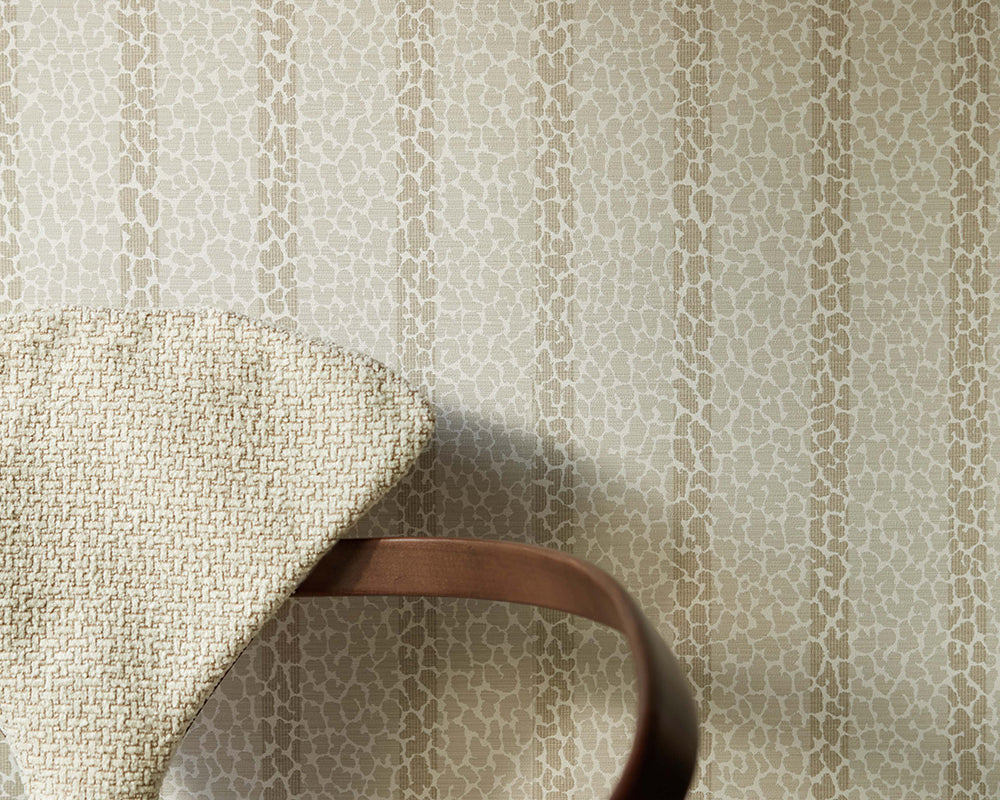 Harlequin Lacuna Stripe Wallpaper in Linen detail
