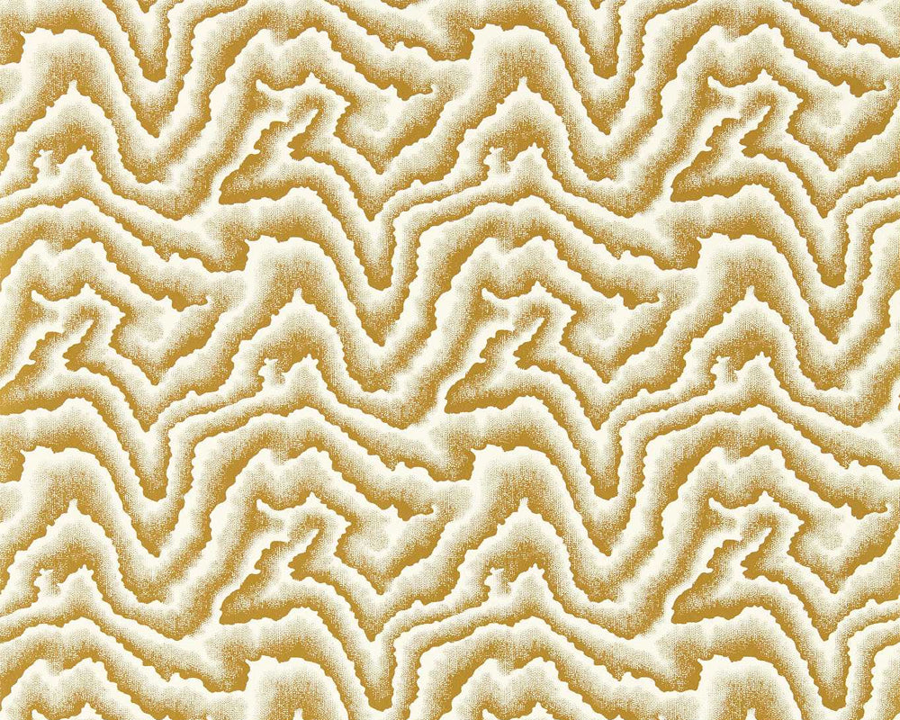 Harlequin Malachite Wallpaper in Gold