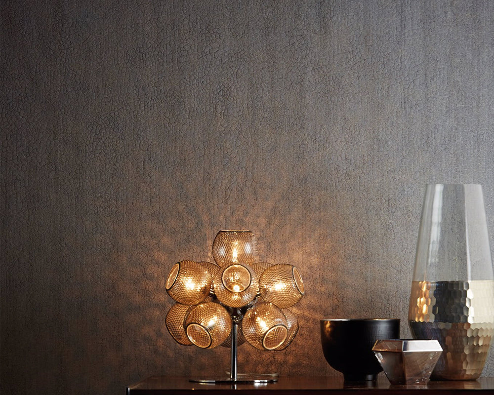 Harlequin Igneous Wallpaper in a hallway