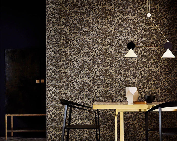 Harlequin Shatter Wallpaper in a hallway