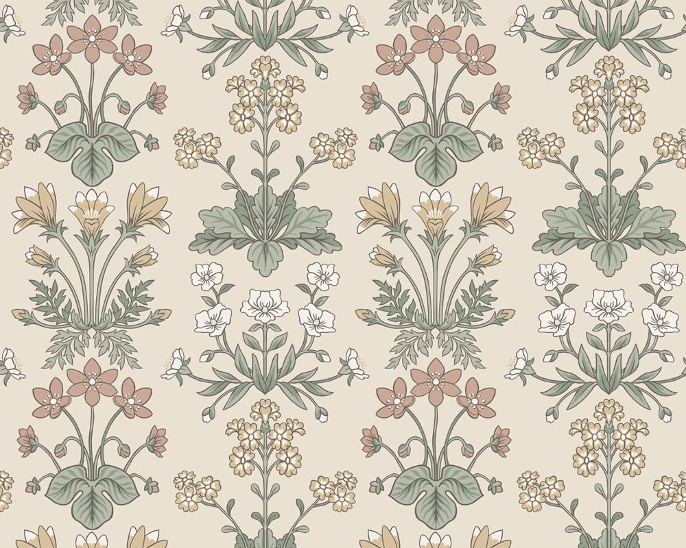 Sandberg Maj Wallpaper in Sandstone