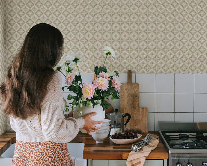 Sandberg Edvin Wallpaper in a kitchen