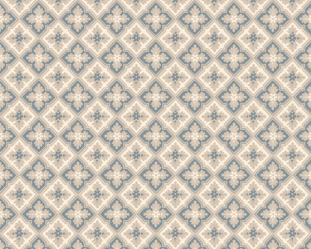 Sandberg Edvin Wallpaper in Indigo Blue