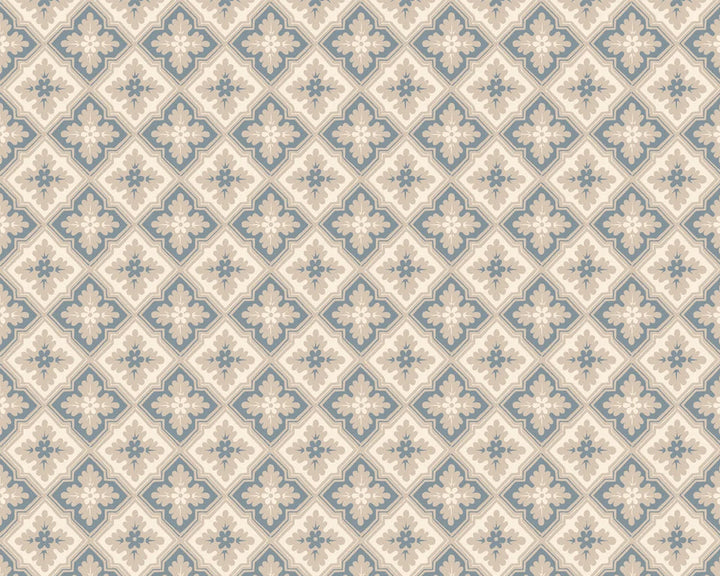 Sandberg Edvin Wallpaper in Indigo Blue