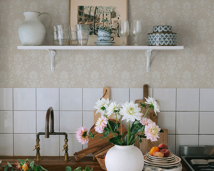 Sandberg Alva Wallpaper in a kitchen