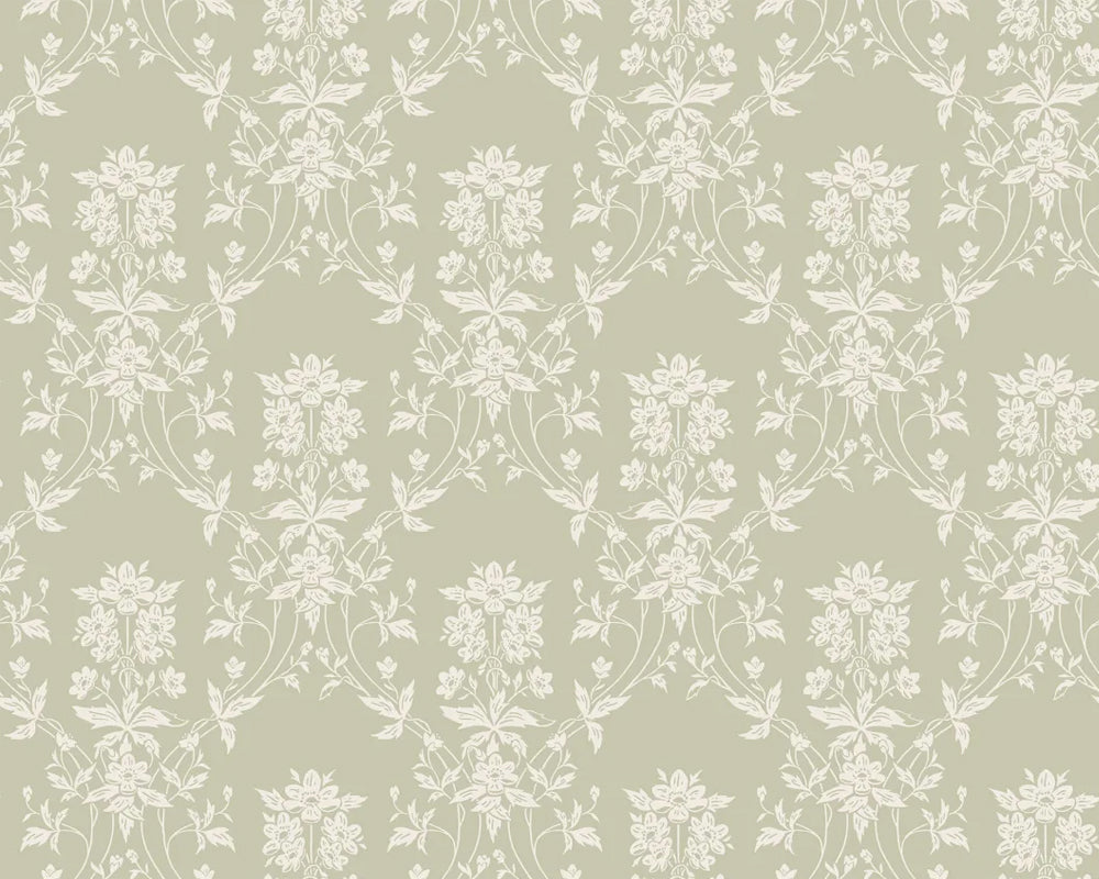 Sandberg Alva Wallpaper in Spring Green